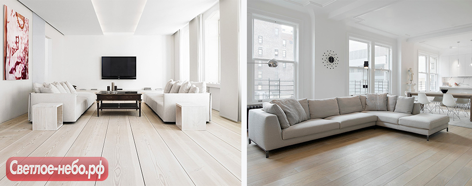 Светлые оттенки в интерьере